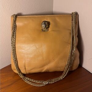 Vintage Ruth Saltz Leather Bag with Chain Strap